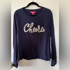 EUC Lilly Pulitzer Cheers Sweatshirt - Large